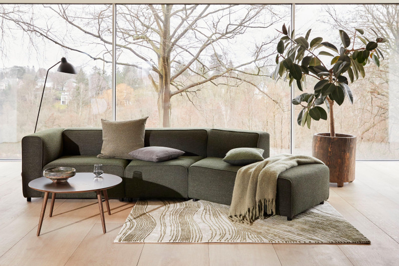 Nawabari coffee table, brown wood