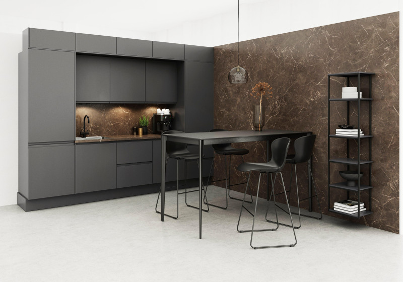 Torino bar table/high table, white lacquered